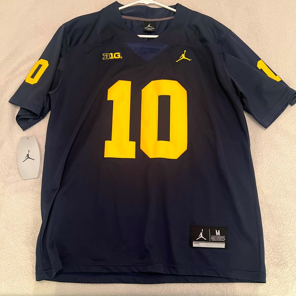 Tom Brady Michigan College Jersey Medium Jordan New With Tags